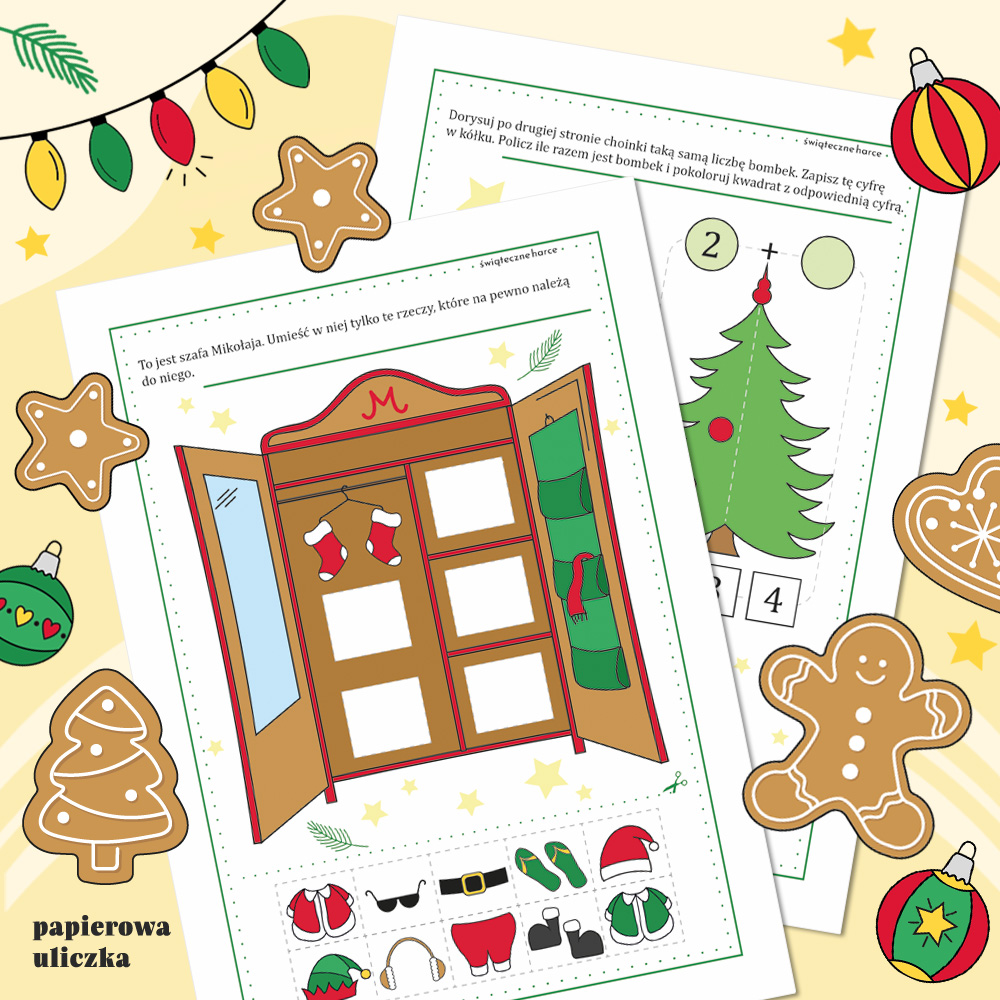 Papierowa_Uliczka_Swiateczne_Harce_przykladowe_karty_3 świąteczne karty pracy dla przedszkolaków